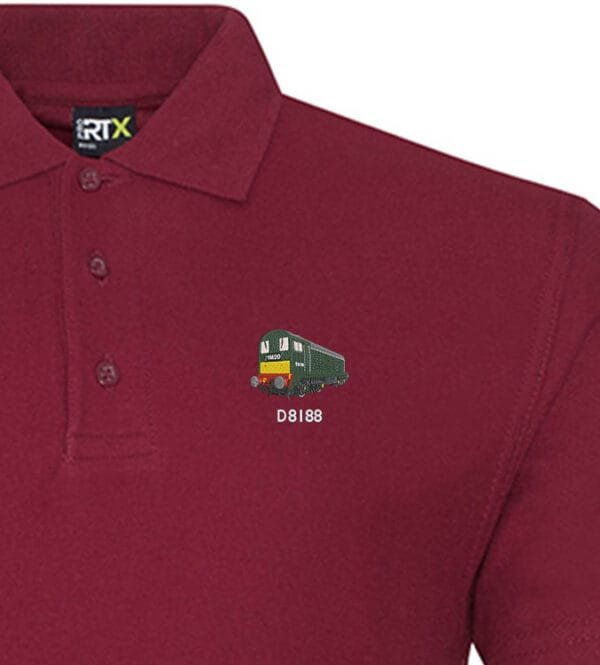 D8188 Burgundy polo