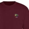 D8188 Burgundy Sweatshirt