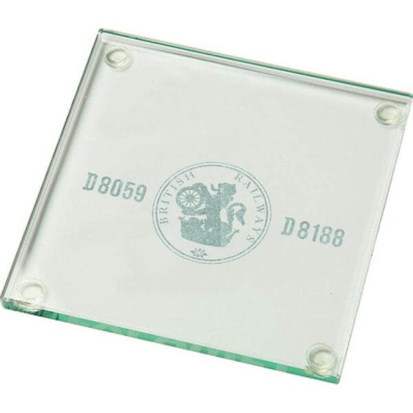 Lion and wheel Glass Coaster