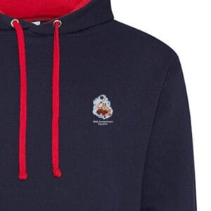 Navy and Red hoodie 368 Clothing v8