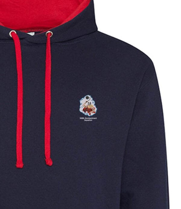 Navy and Red hoodie 368 Clothing v8