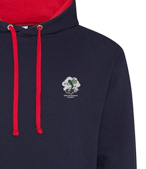 Navy and Red hoodie 369 Clothing Patch v12