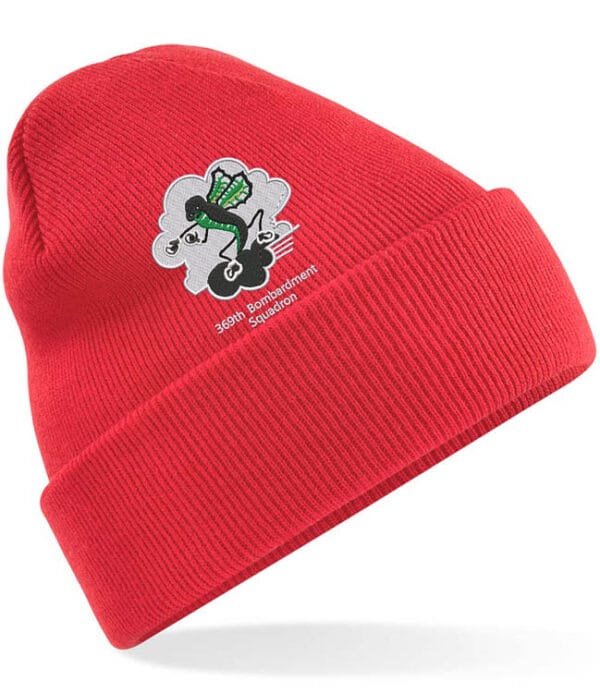 Red Cuffed Beanie 369 Clothing Patch v12