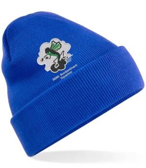Royal Blue Cuffed Beanie 369 Clothing Patch v12