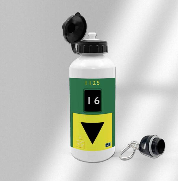 thumper 1125 data panel printed water bottle
