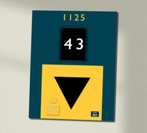 1125 BR Blue data plate Wall Sign 1125 BR Blue data plate Wall Sign