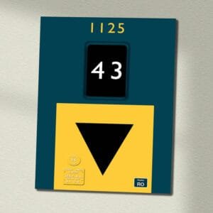 1125 BR Blue data plate Wall Sign