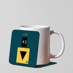 1125 BR Blue Mug Coaster