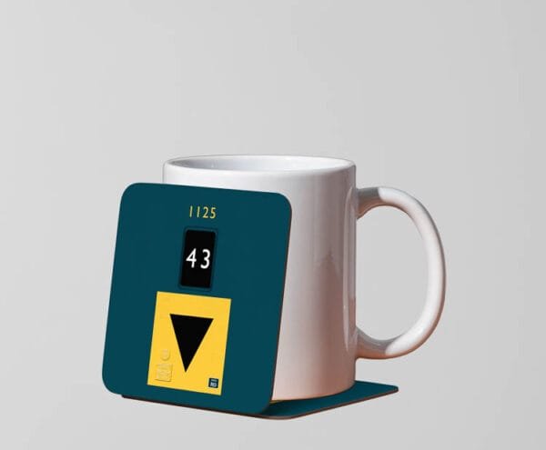 1125 BR Blue Mug Coaster