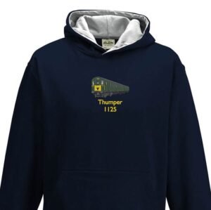 1125 Kids Black Heather Hoodie