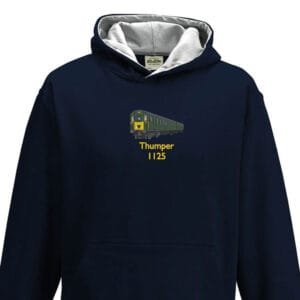 1125 Kids Black Heather Hoodie