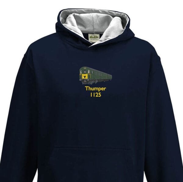1125 Kids Black Heather Hoodie