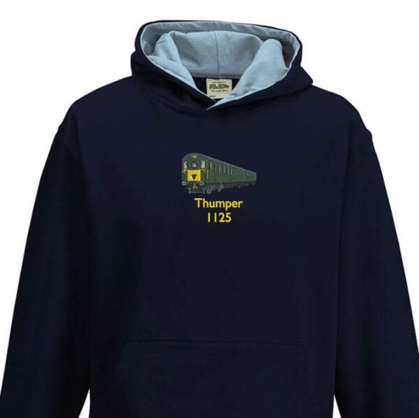 1125 Kids Navy Sky Blue Hoodie