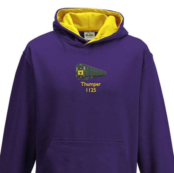 1125 Kids Purple Yellow Hoodie