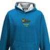 1125 Kids Sapphire Blue Grey Hoodie