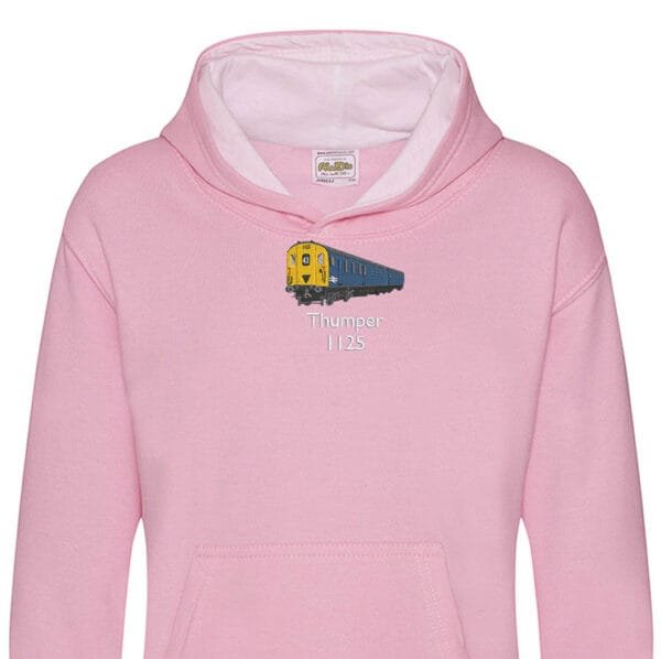 1125 Retro Kids Pink Hoodie