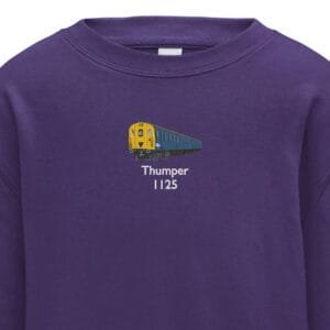 1125 Retro Kids Purple Sweatshirt