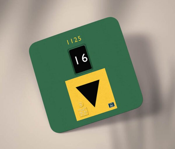 3215 - 1125 Data Panel Cardboard Coaster