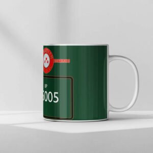 35005 BR Green with name Mug Right