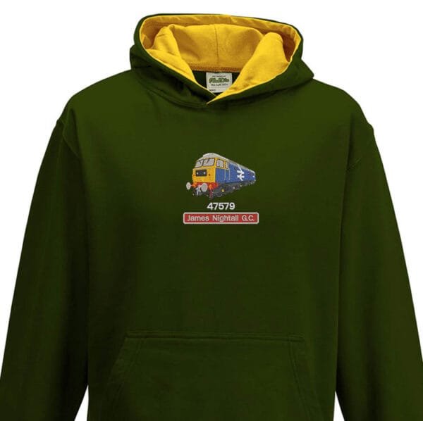 47579 Kids Green Gold Hoodie