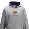 47579 Kids Grey Navy Hoodie
