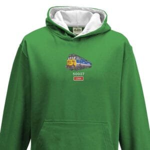 50027 NSE Kids Green White Hoodie