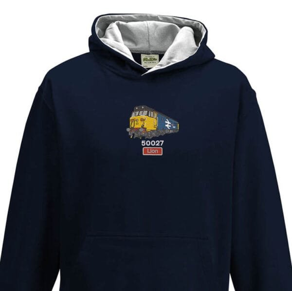50027 retro Kids Black Heather Hoodie