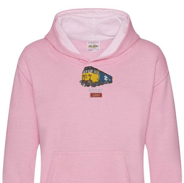 50027 retro Kids Pink Hoodie