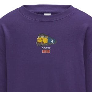 50027 retro Kids Purple Sweatshirt