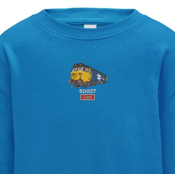 50027 retro Kids Sapphire Blue Sweatshirt