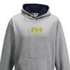 506 Kids Grey Navy Hoodie