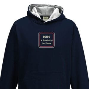 80150 Kids Black Heather Hoodie