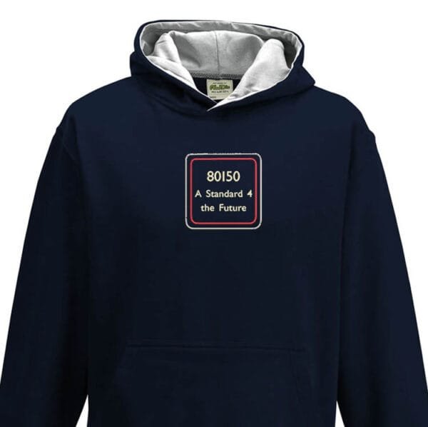80150 Kids Black Heather Hoodie