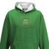 80150 Kids Green White Hoodie