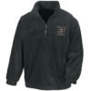 80150 v4 polo Black Zip Neck Fleece