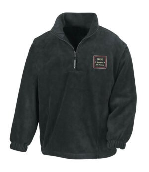 80150 v4 polo Black Zip Neck Fleece
