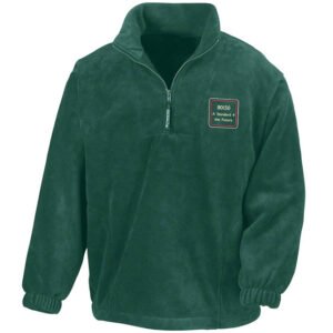 80150 v4 polo Forest Green Zip Neck Fleece
