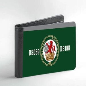Boxed Lion and Wheel  Wallet