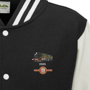 Canadian Pacific Black and White Varsity Jacket