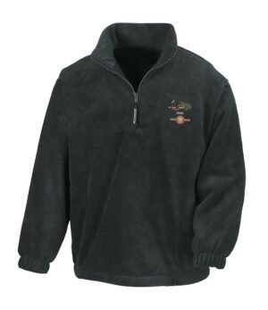 Canadian Pacific Black Zip Neck Fleece