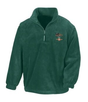 Canadian Pacific Forest Green Zip Neck Fleece