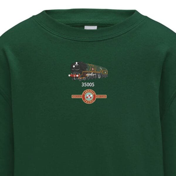 Canadian Pacific Kids Bottle Green Sweatshirt