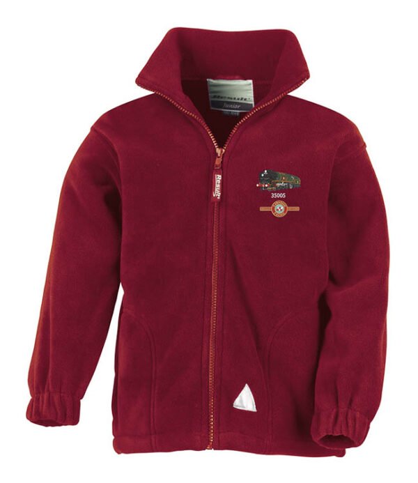 Canadian Pacific Kids Burgundy Fleece