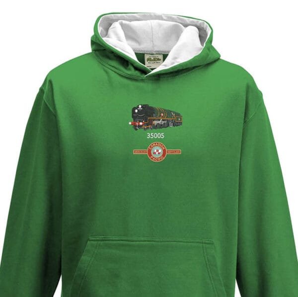 Canadian Pacific Kids Green White Hoodie
