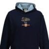 Canadian Pacific Kids Navy Sky Blue Hoodie