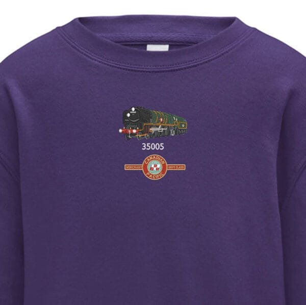 Canadian Pacific Kids Purple Sweatshirt