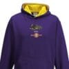 Canadian Pacific Kids Purple Yellow Hoodie