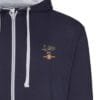 Canadian Pacific Navy and Heather zipped hoodie