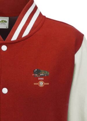 Canadian Pacific Red and White Varsity Jacket