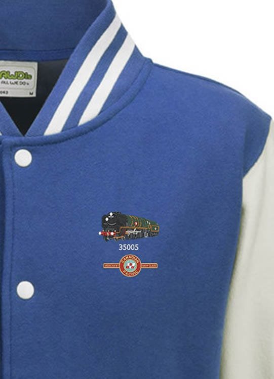 Canadian Pacific Royal Blue and White Varsity Jacket